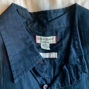 Guess Navy Blue button up